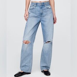 GAP high rise barrel leg jeans TALL